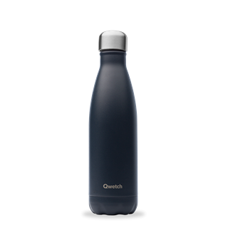 Qwetch Bouteille isotherme inox mat gris carbone 500ml - 10181